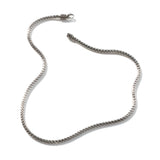 Chains Icon Silver Slim Necklace 3.5mm, Size 18