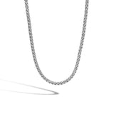 Chains Icon Silver Slim Necklace 3.5mm, Size 18