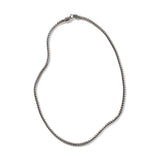 Chains Icon Silver Slim Necklace 3.5mm, Size 18