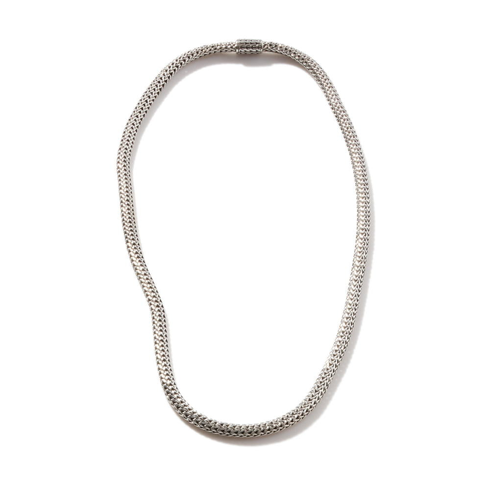 Icon Silver Extra-Small Necklace 5mm, Size 18
