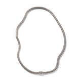 Icon Silver Diamond Pave Extra-Small Necklace (0.18ct), Size 20