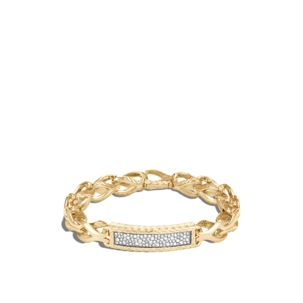 Asli Classic Chain 11Mm Link Station Bracelet, 18K Gold, Dia