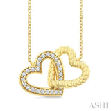 .15CTRDDM HEART INTERLOCK PD YG10K-G+CH*