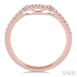 1/5 ctw Round Cut Diamond Wedding Band in 14K Rose Gold