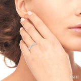 1/2 ctw Round Cut Diamond Stack Band in 14K White Gold