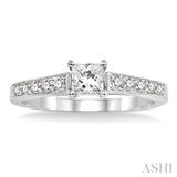 1/6 ctw Diamond Semi-Mount Engagement Ring in 14K White Gold