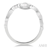 1/5 Ctw Round Diamond Wedding Band in 14K White Gold