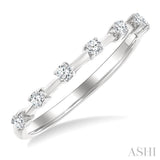 1/5 Ctw Round Cut Diamond Fashion Band in 10K White Gold