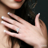 1 Ctw Round Cut Lovebright Diamond Ring in 14K White Gold