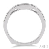 1/5 Ctw Round Cut Diamond Wedding Band in 14K White Gold