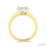 1/8 ctw Lovebright Round Cut Diamond Ring in 14K Yellow Gold