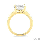 1/2 ctw Lovebright Round Cut Diamond Ring in 14K Yellow and White Gold