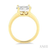 3/4 ctw Lovebright Round Cut Diamond Ring in 14K Yellow and White Gold