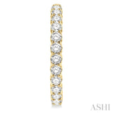 7.00 ctw Inside-Out Round Cut Diamond Hoop Earrings in 14K Yellow Gold