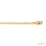 1.00 ctw Bezel Set Round Cut Diamond Tennis Bracelet in 14K Yellow Gold