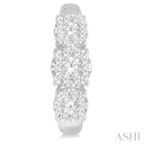 1 ctw Lovebright Round Cut Diamond Earrings in 14K White Gold