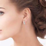 1 ctw Lovebright Round Cut Diamond Earrings in 14K White Gold