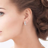 3/4 ctw Lovebright Round Cut Diamond Earrings in 14K White Gold