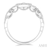 1/6 ctw Round Cut Diamond Wedding Band in 14K White Gold