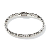 Dot Silver Slim Chain Bracelet, Size UM