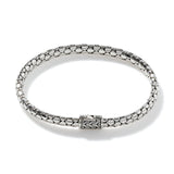 Dot Silver Slim Chain Bracelet, Size UM