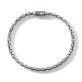 Dot Silver Slim Chain Bracelet, Size UM
