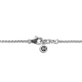 Essentials Silver 2mm Mini Rolo Chain Cross Bracelet with Lobster Clasp, Size UM