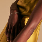 Essentials Silver 2mm Mini Rolo Chain Cross Bracelet with Lobster Clasp, Size UM