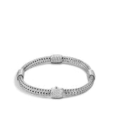 Icon Extension Silver Diamond Pave (0.73ct) Four-Station Bracelet, Size UM