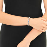 Icon Silver Lava Small Bracelet with Blue Sapphire, Size UM