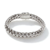 Icon Silver Lava Large Bracelet with Treated Black Sapphire, Size UM