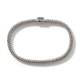 Icon Silver Lava Extra-Small Bracelet with Blue Sapphire, Size UM