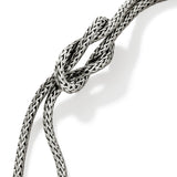 Love Knot Silver 3.6mm Chain Double Row Bracelet with Lobster Clasp, Size UM