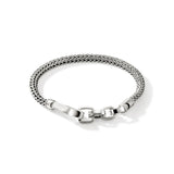 Icon Extension Silver 5mm Extra Small Bracelet with Hook Clasp, Size UL