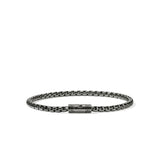 Chains Box Silver 3.7mm Box Chain Bracelet with Pusher Clasp, Size UL