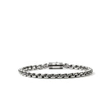 Chains Box Silver 4.8mm Box Chain Bracelet with Pusher Clasp, Size UL