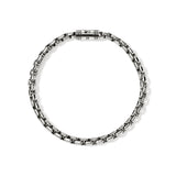 Chains Box Silver 4.8mm Box Chain Bracelet with Pusher Clasp, Size UL