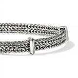 Icon Link Silver 6mm Flat Chain Bracelet with Pusher Clasp, Size UM