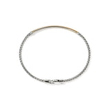 JH Essentials 14K Gold & Silver 2.5mm Bracelet with Lobster Clasp, Size UM