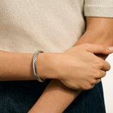 Dot Silver Flex Cuff, Size M