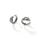 Love Knot Silver Hoop Earrings (20mm)