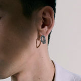 Love Knot Silver Hoop Earrings (20mm)