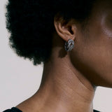 Love Knot Silver Hoop Earrings (20mm)