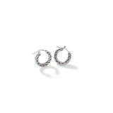 Essentials Silver Hoop Earrings with Full Closure (16mm)