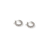Essentials Silver Hoop Earrings with Full Closure (16mm)