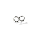 Essentials Silver Hoop Earrings with Full Closure (16mm)