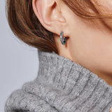 Essentials Silver Hoop Earrings with Full Closure (16mm)