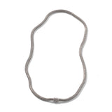 Icon Silver Diamond Pave Extra-Small Necklace (0.18ct), Size 20