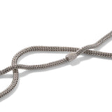 Icon Silver Diamond Pave Extra-Small Necklace (0.18ct), Size 20