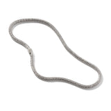 Icon Silver Diamond Pave Extra-Small Necklace (0.18ct), Size 20